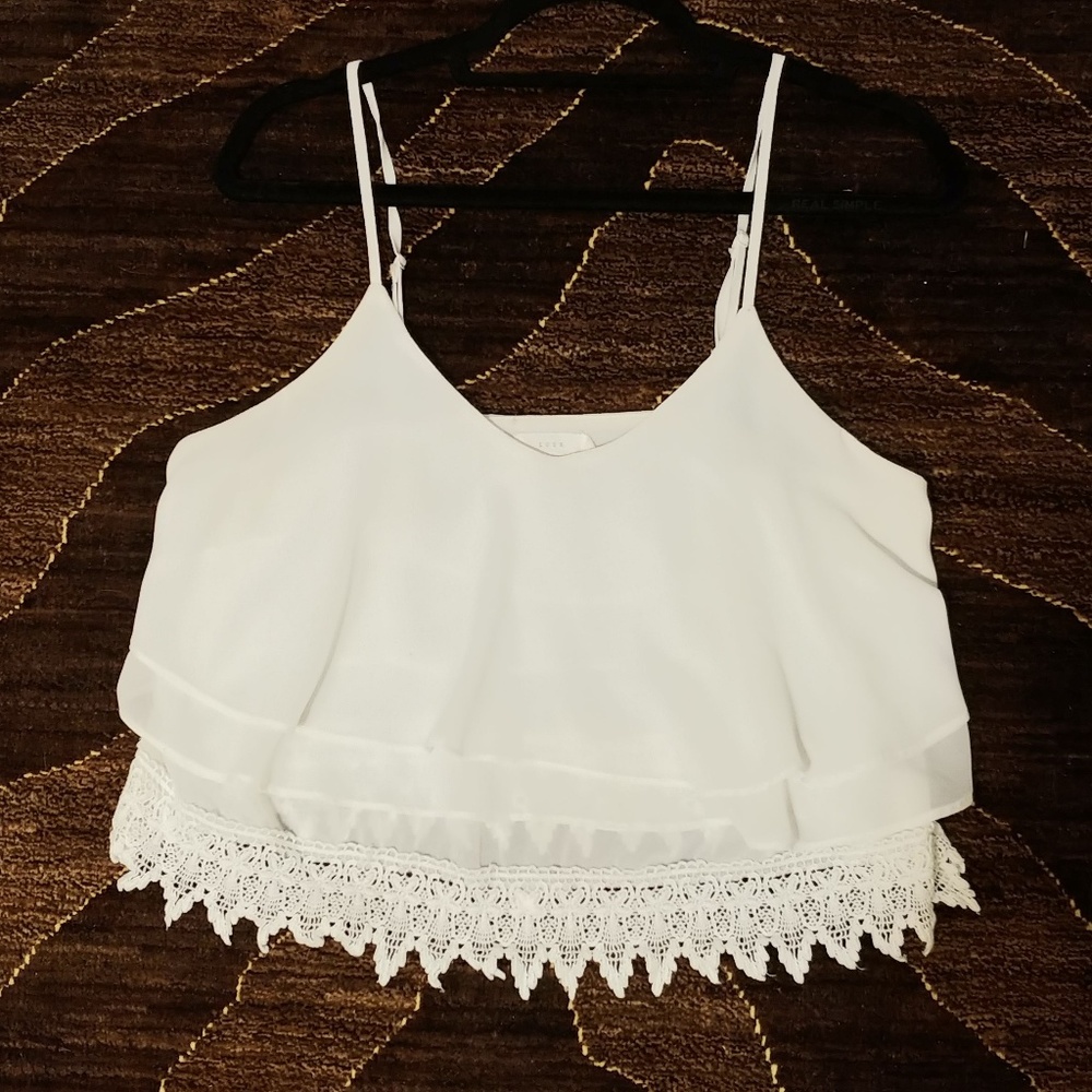 White Lush Tank Top